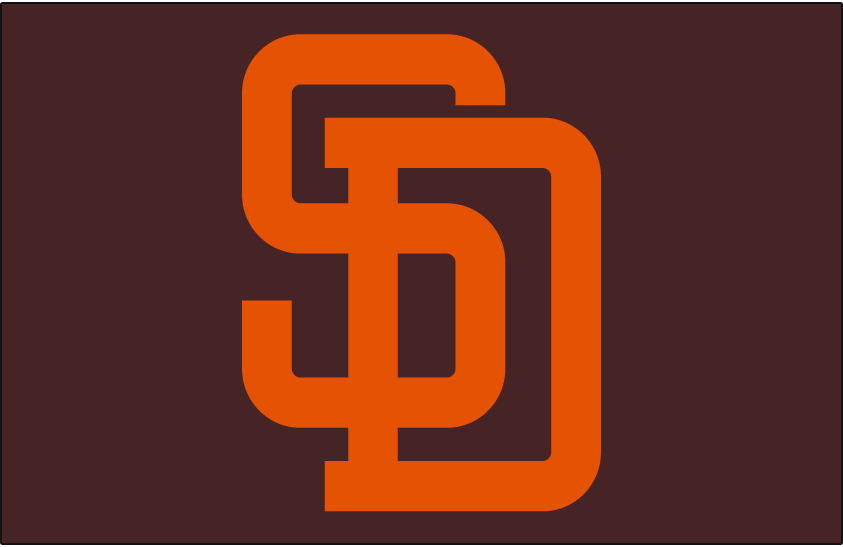 San Diego Padres 1985-1990 Cap Logo vinyl decal